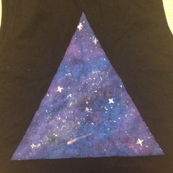 🌠Handmade Galaxy Crop Top🌠 - Picture 2 of 4
