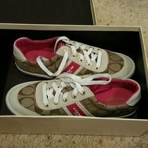 Coach Camilla khaki/berry color sneakers-8.5
