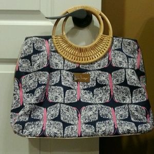 Lilly Pulitzer navy butterfly bag-used!