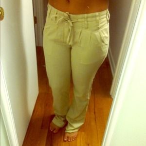Tan beach pants