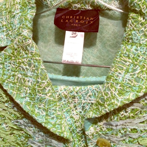 MINT Christian Lacroix skirt suit size 36. RARE.