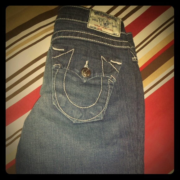 Dark blue True Religion Sophie long short