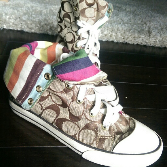 Coach retro high top shoes