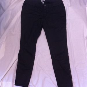 Pleather skinny jeans