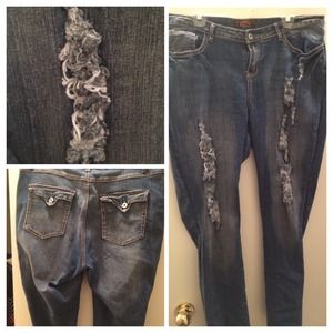 Torn Look Jeans
