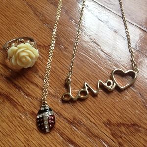 5 Scarves and Jewelry BUNDLE