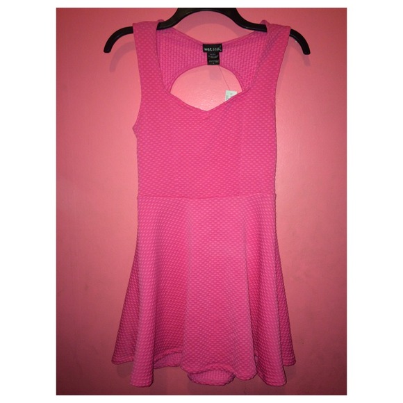 Pink skater dress