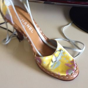 Beautiful and happy Chanel heels