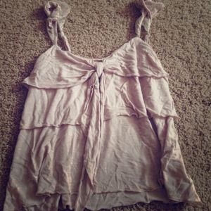 Charlotte Russe small beige top