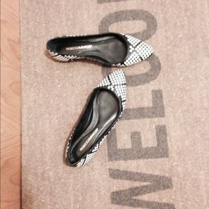 Size 6 Rebecca Minkoff Black & White Flats