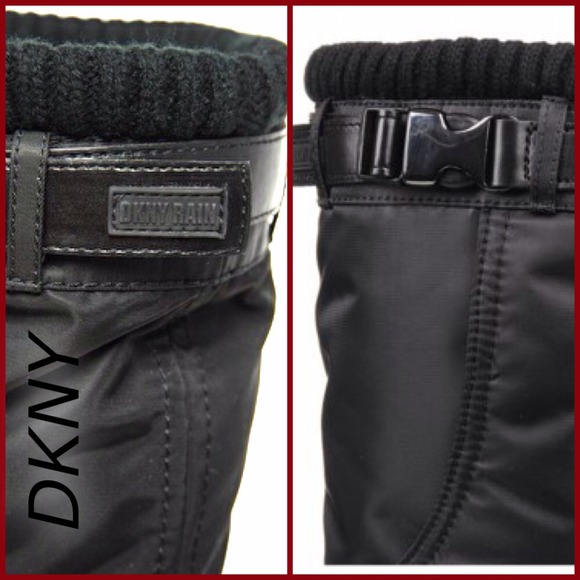 43% off DKNY Boots - NEW DKNY winter rain snow black vegan
