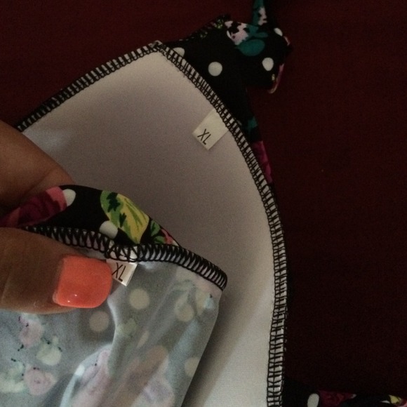 TRADED!!! NWOT floral high waisted swimsuit - Picture 3 of 4