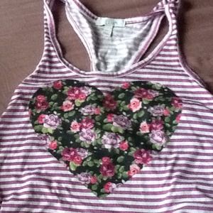 Delia's High low crop shirt