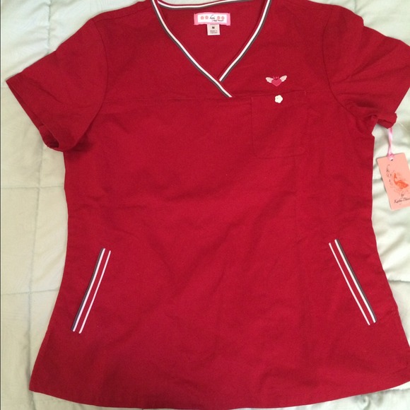 Koi scrub top