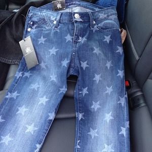 Rock & Republic Starlight skinny ankle blue jeans