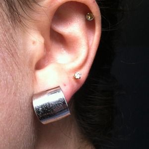 Simply Bold Silver Hoops