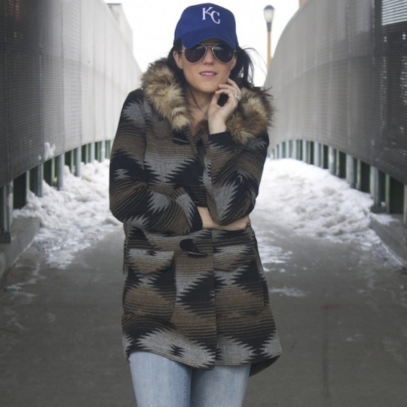 BB Dakota Aztec Print Jacket