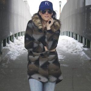 BB Dakota Aztec Print Jacket