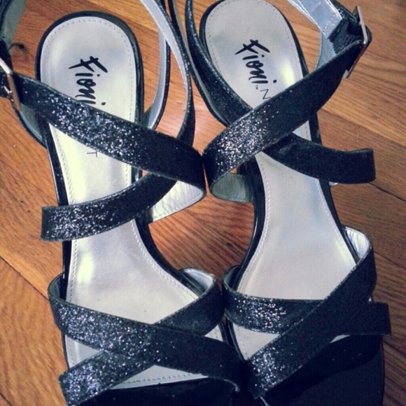 Sparkly Black Heels - Picture 1 of 4