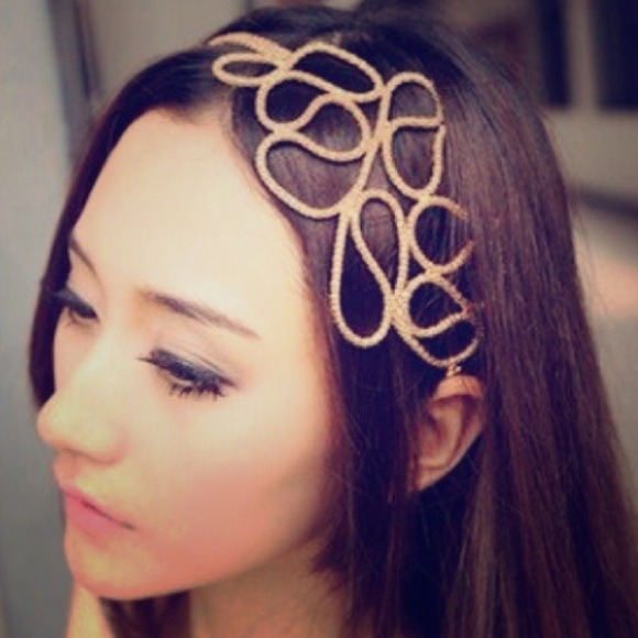 Vintage gold inspired headband