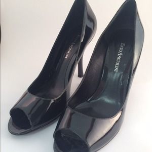 Enzo Angiolini 'Maylie' black patent pump size 7.5