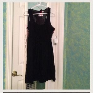 Black dress with design on back
