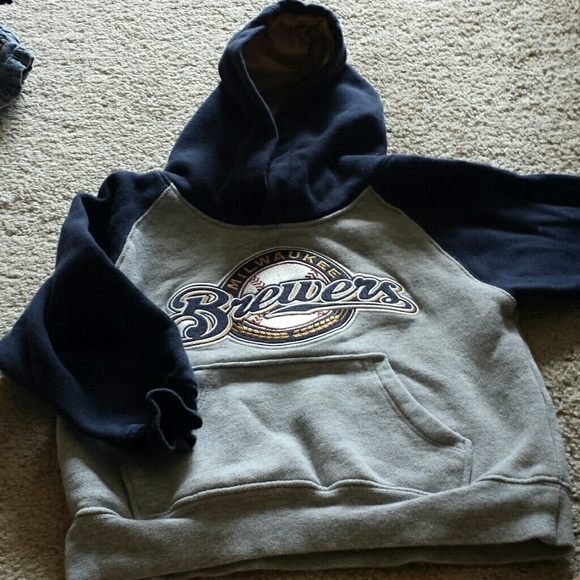 ***sold**Toddler size 3t Brewers hooded sweatshirt