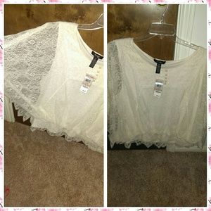 Plus size lace top