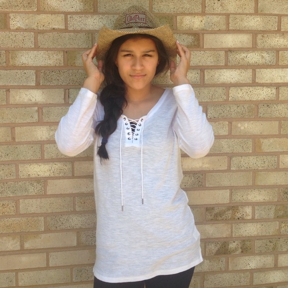 White long sleeved lightweight shirt