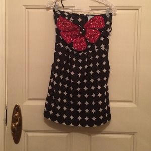 Strapless Judith March dress