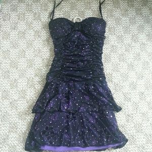 Black & Purple Party Dress