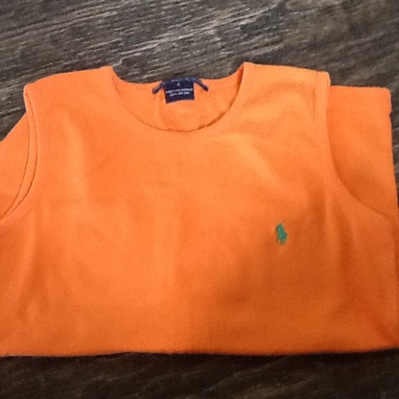 Orange Ralph Lauren shirt
