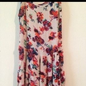 Floral long shirt