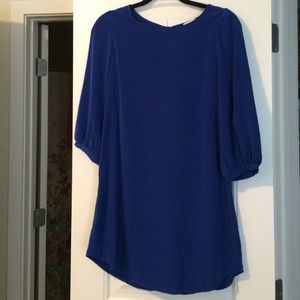 Royal blue dress