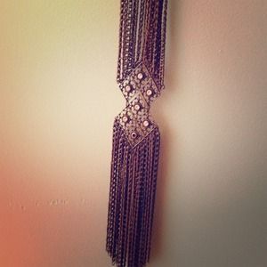 Long statement necklace