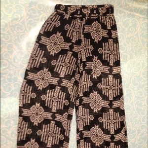 Seethrough (black shorts built in) b&w beach pants