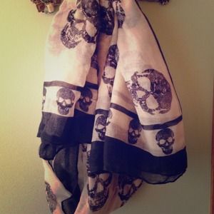 Skull printed scarf