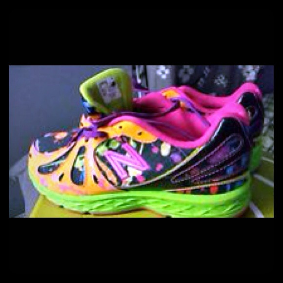 Multi-Colored Paint Splattered Nike New Balance