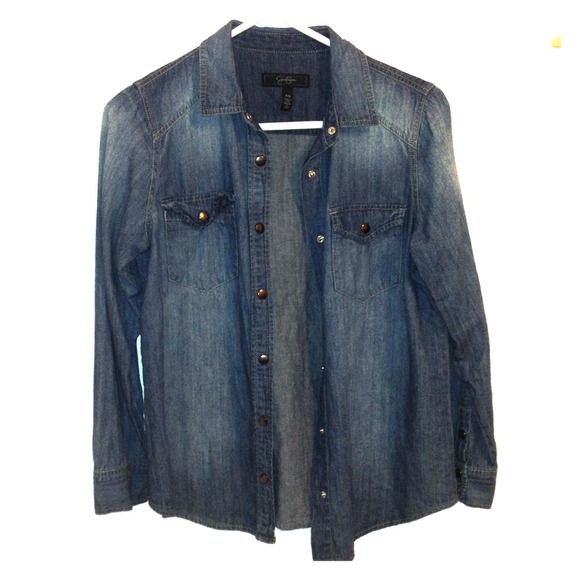 Jessica simpson denim button up