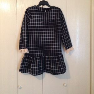 Navy with white lines dress