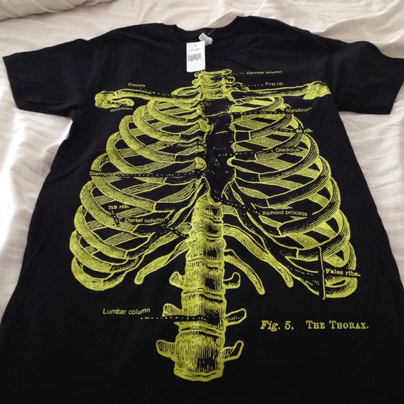Neon green Skeleton tee