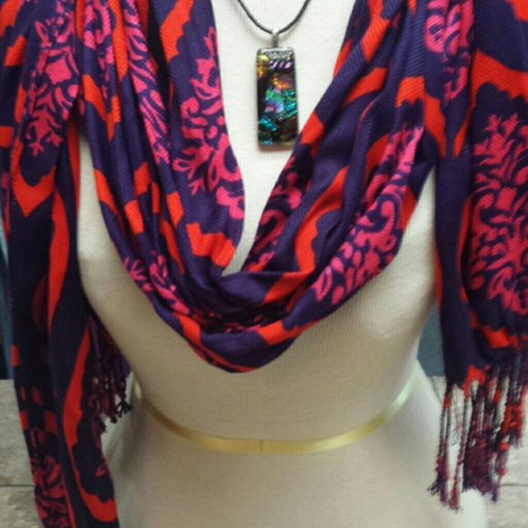 Scarf and necklace  scarf $15. Necklace $10