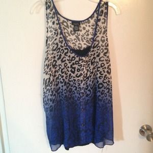 Rue21 black cheetah and blue floral!
