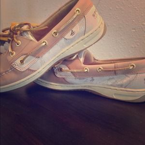 Sperry Top-Sider Bluefish  Linen-Gold Metallic