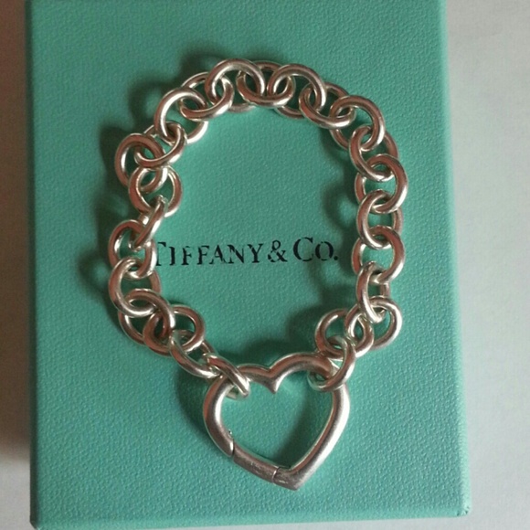 Tiffany & Co. Open heart charm bracelet