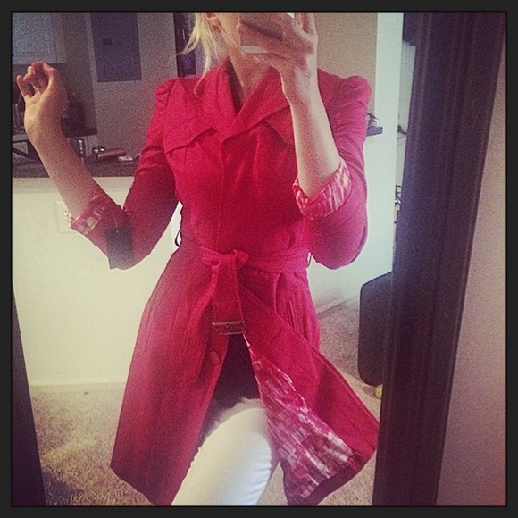Kenneth Cole Red Trench