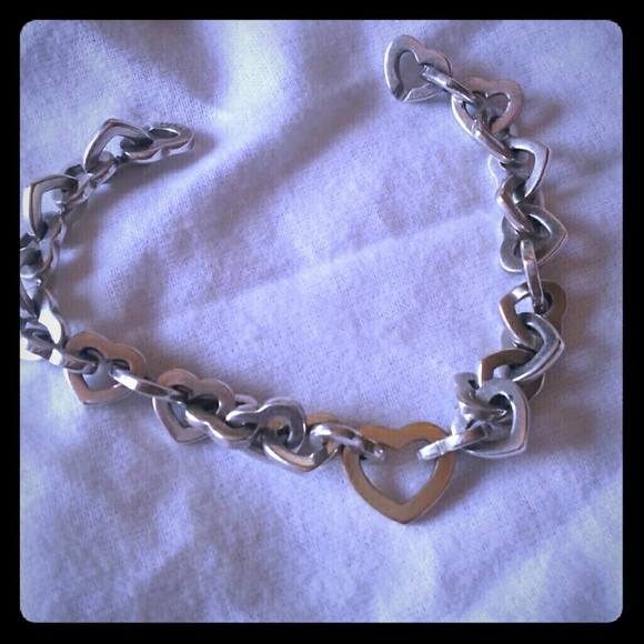 Authentic Tiffany's Heart Link Bracelet