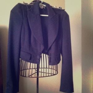 Adorable navy blue blazer.