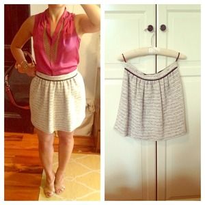Cotton Tweed Mini Skirt