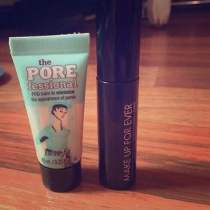 Benefit porefessional & makeup forever mascara